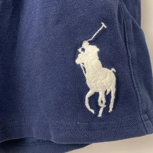 Boys Polo Ralph Lauren French Terry Drawstring Shorts Navy Blue Size 5 EUC - Picture 3 of 10